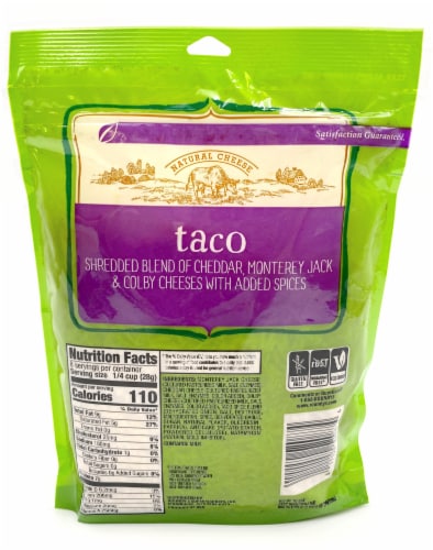 Roundy's® Taco Blend Shredded Cheese Perspective: back