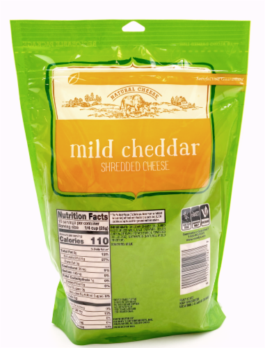 Roundy's® Mild Cheddar Shredded Cheese Perspective: back