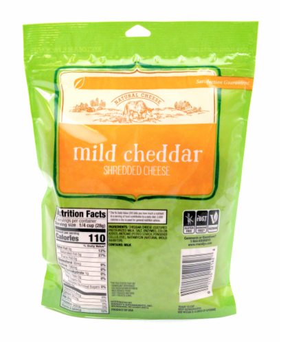 Roundy's® Cheddar Shredded Cheese Perspective: back