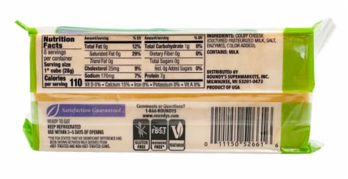Roundy's® Colby Block Cheese Perspective: back