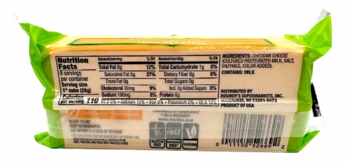 Roundy's® Mild Cheddar Block Cheese Perspective: back
