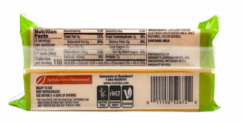 Roundy's® Extra Sharp Cheddar Block Cheese Perspective: back