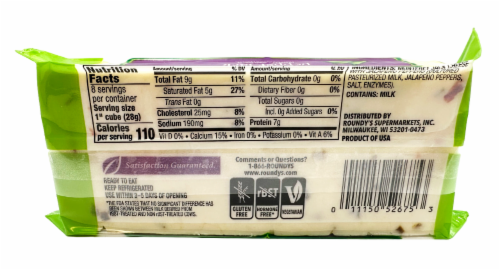 Roundy's® Pepper Jack Block Cheese Perspective: back