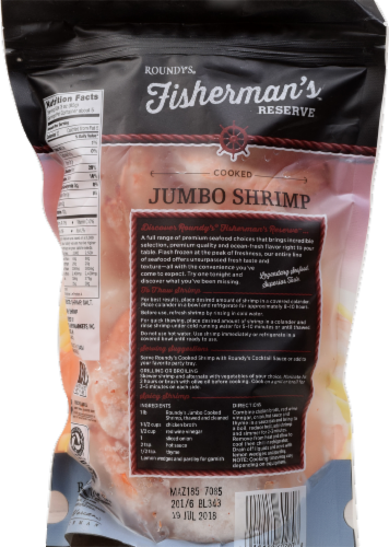 Roundy's Fisherman's Reserve Cooked Shrimp 16/20 per Pound Perspective: back