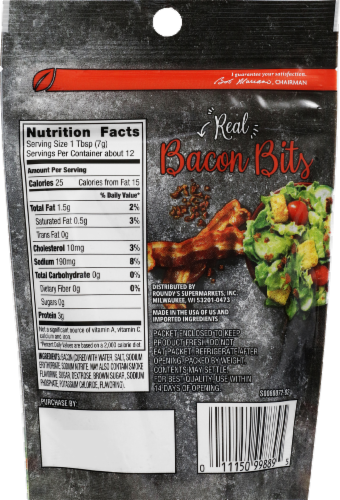 Roundy's Real Bacon Bits Perspective: back