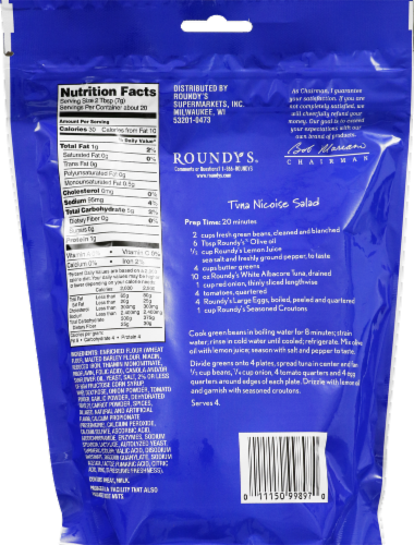 Roundy's Seasoned Croutons Perspective: back