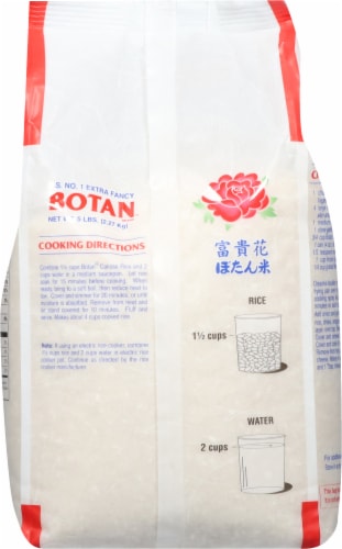 Botan Calrose Rice Perspective: back