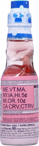 Kimura Strawberry Ramune Soda Bottle Perspective: back