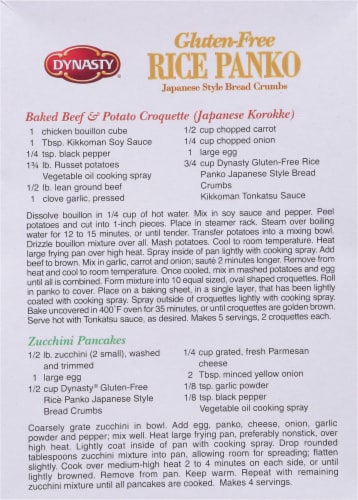 Dynasty® Gluten-Free Rice Panko Perspective: back