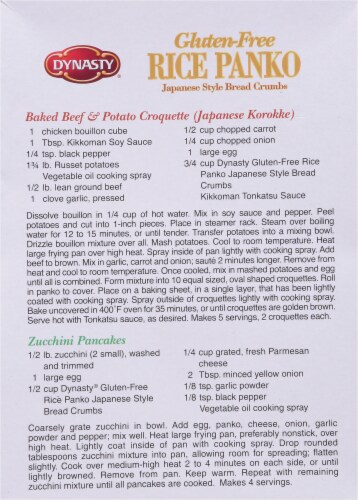 Dynasty® Gluten-Free Rice Panko Perspective: back