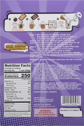 J-Basket Taro Tea Instant Boba Kit Perspective: back