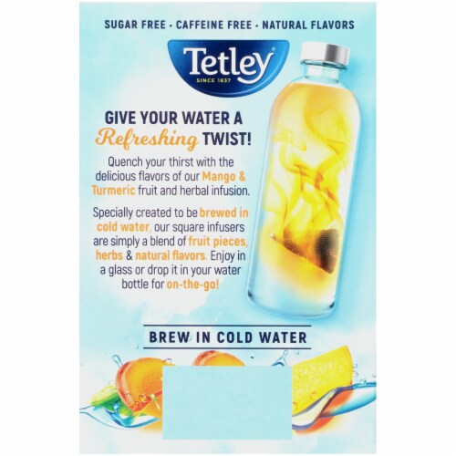 Tetley® Mango & Tumeric Herbal Infusion Perspective: back