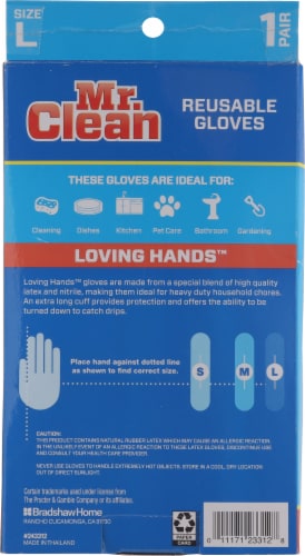 Mr. Clean Loving Hands Large Premium Gloves Perspective: back