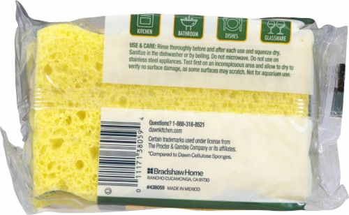 Dawn Heavy Duty Scrubber Sponges Perspective: back