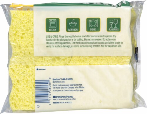 Dawn Heavy Duty Scrubber Sponges Perspective: back