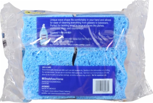 Dawn Ultra Non-Scratch Scrubber Sponges Perspective: back