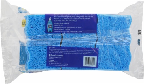 Dawn Non-Scratch Scrubber Sponges Perspective: back