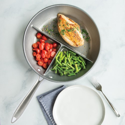 Nordic Ware 3-in-1 Divided Saute Pan Perspective: back