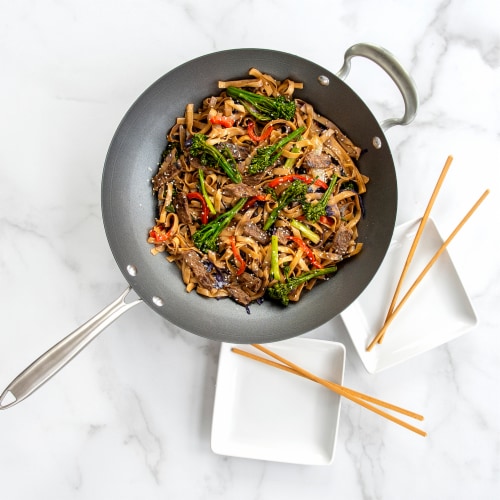 Nordic Ware Spun Wok Perspective: back