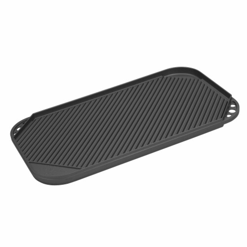 Nordic Ware® 2-Burner Reversible Grill & Griddle - Black Perspective: back