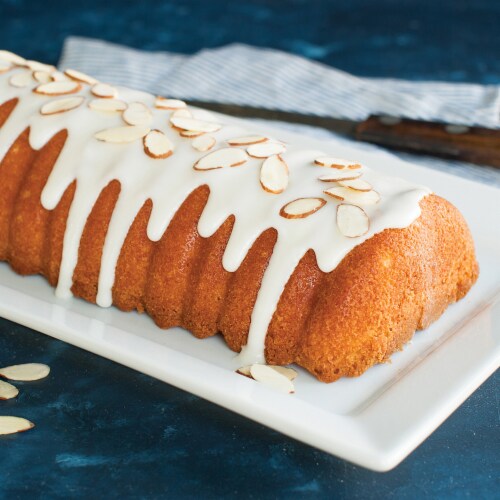 Nordic Ware Cinnamon Bread Loaf Pan and Almond Loaf Pan, Navy Perspective: back