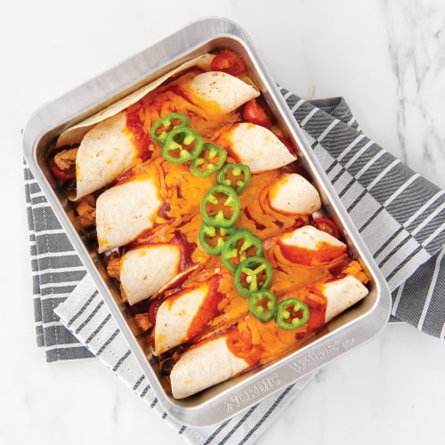 Nordic Ware® Naturals Compact Rectangular Ovenware Baker Pan Perspective: back