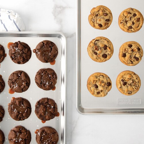 Nordicware Natural Aluminum Commercial Baker's Half Sheet - Silver Perspective: back