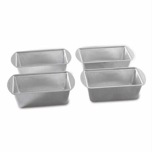 Nordic Ware Naturals Aluminum Mini Loaf Pans, Set of 4, Aluminum