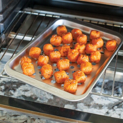 Nordic Ware® Naturals Compact Ovenware Crisping Sheet Perspective: back