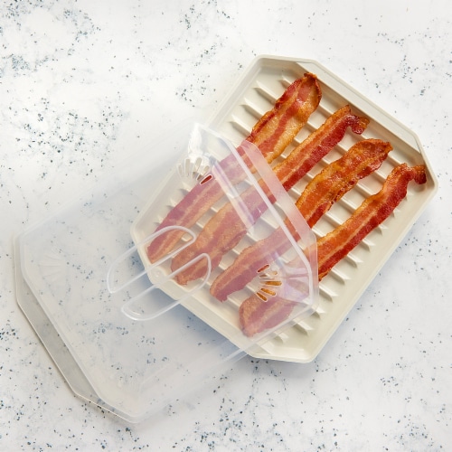 Nordic Ware® Microwave Slanted with Lid Bacon Tray, 1 - Kroger