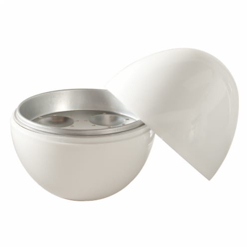 Nordic Ware Microwave Safe Egg Boiler - White Perspective: back