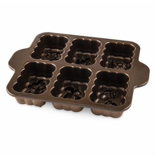 Nordic Ware Harvest Mini Loaf Pan Perspective: back