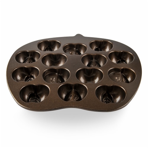 Nordic Ware Apple Slice Cakelet Pan - Bronze Perspective: back