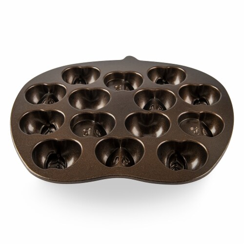 Nordic Ware Apple Slice Cakelet Pan - Bronze Perspective: back