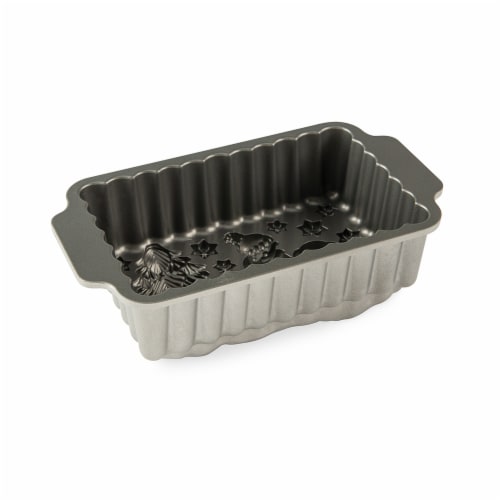 Nordic Ware Winter Wonderland Loaf Pan Perspective: back