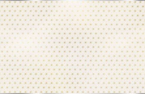 Unique® Party™Foil Tablecloth Modern White/Gold 54 in x 84 in Perspective: back