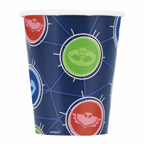 PJ Masks 9oz Birthday Party Paper Cups 8ct Perspective: back