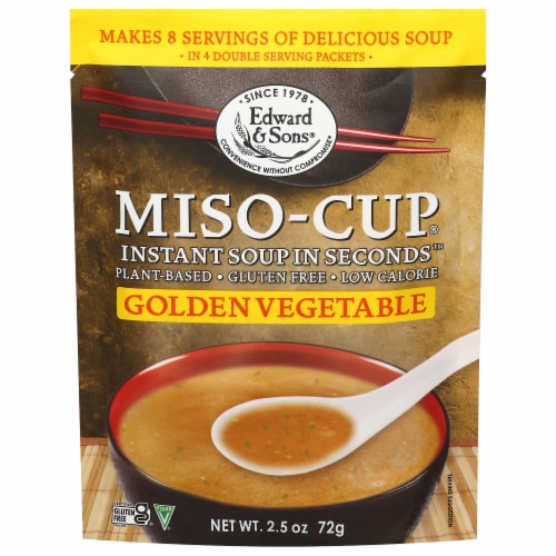 Edward & Sons™ Miso-Cup Golden Vegetable Soup Packets Perspective: back