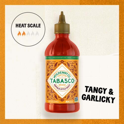 TABASCO®  Buffalo Style Sauce 8.6 fl oz Perspective: back