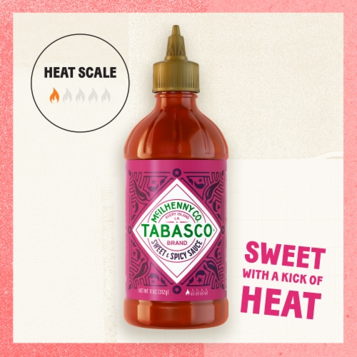 TABASCO® Sweet & Spicy Sauce Squeezable Bottle Perspective: back