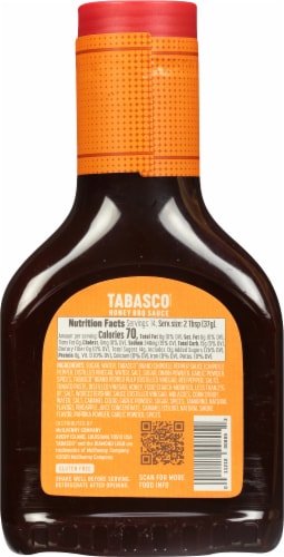 Tabasco® Honey BBQ Sauce Perspective: back