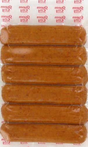 Queen City Sausage Skinless Mild Cheese Smoked Sausages Perspective: back