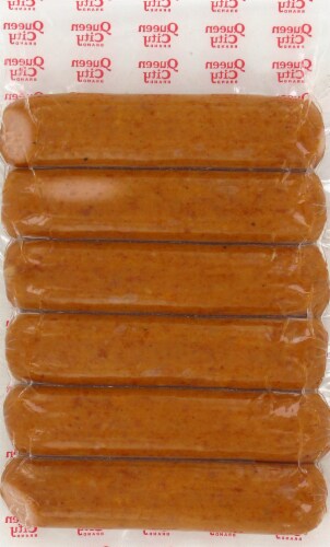 Queen City Sausage Skinless Mild Cheese Smoked Sausages Perspective: back