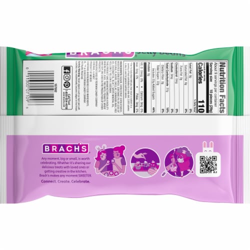 Brach's® Black Licorice Jelly Beans Easter Candy Bag Perspective: back