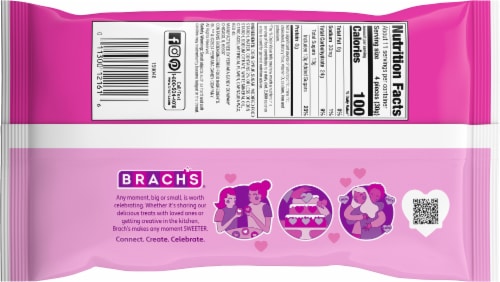 Brach's® Valentine's Jube Jel Cherry Hearts Candy Perspective: back