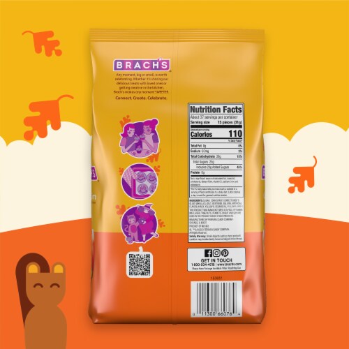 Brach's® Classic Candy Corn Halloween Candy Bag Perspective: back