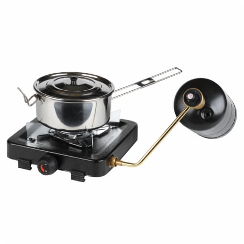 Stansport Single Burner Propane Stove - Black Perspective: back