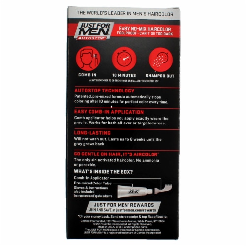 Just For Men® AutoStop A-55 No-Mix Real Black Hair Color Perspective: back