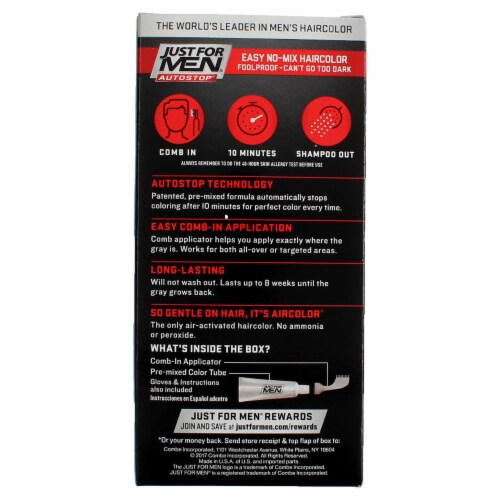 Just For Men® AutoStop A-55 No-Mix Real Black Hair Color Perspective: back