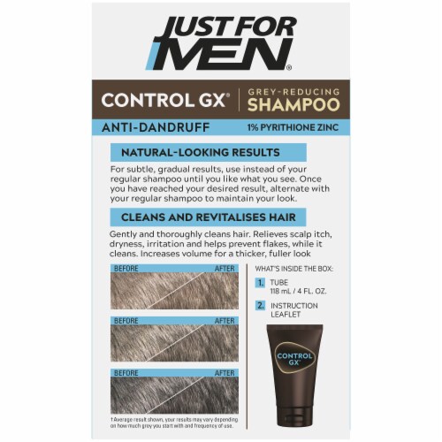 Just For Men ControlGX Grey Reducing Anti-Dandruff Shampoo Perspective: back